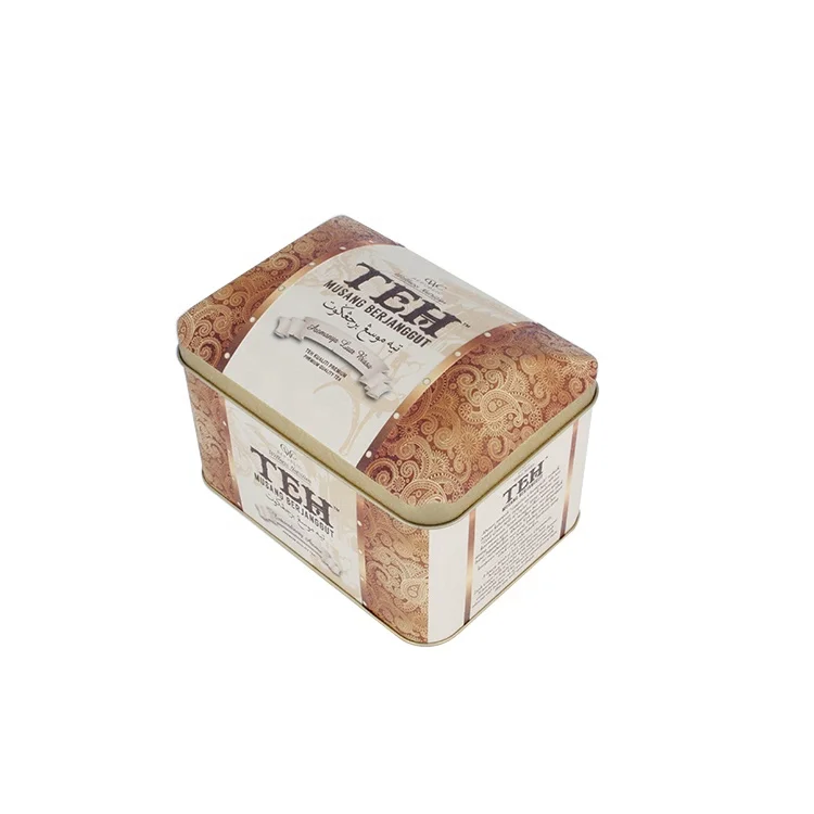 Металлическая жестяная коробка с арочной