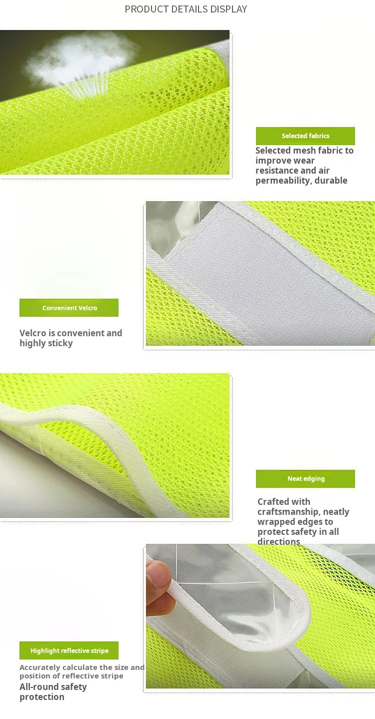 Custom logo printing reflective vest night LED flashing safety vest multi function reflective safety
