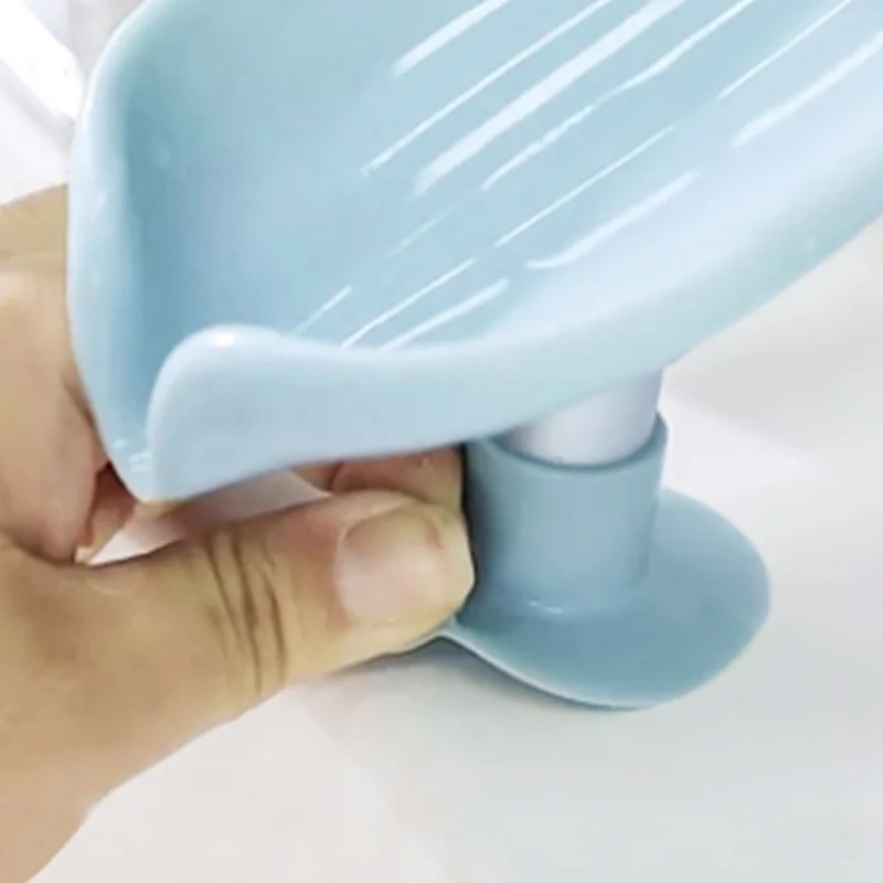 Bathroom Supplies Gadgets Leaf Shape Decorative Drainage Soap Box Drain Soap Holder Drop Shipping