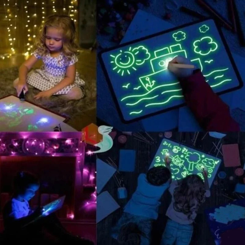 Новый креативный 8 видов цветов светящийся в темноте маркер персонализированный для рисования детей своими руками