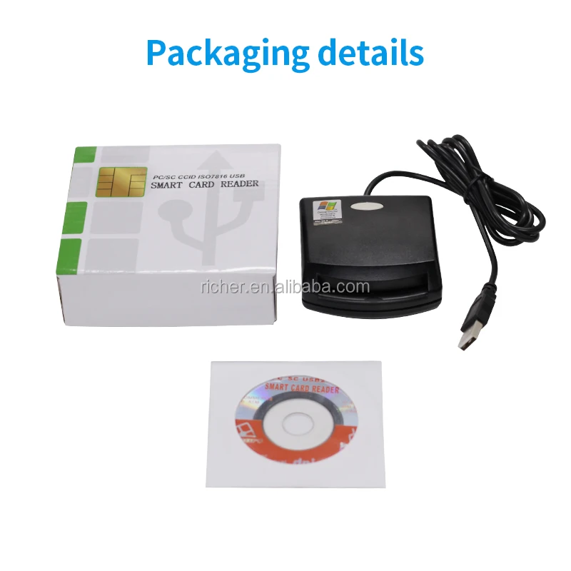 Emv ID Usb Smart Card Reader / Write Iso7816 Pcsc SCR-N99