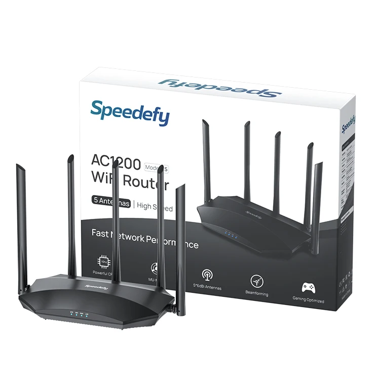 Sunsamy WiFi Router Mesh WiFi Gigabit System Router with AC1200 2.4G/5.0GHz WiFi Wireless Router Wireless Bridge Easy Set Up Color : White, Size : 3PCS