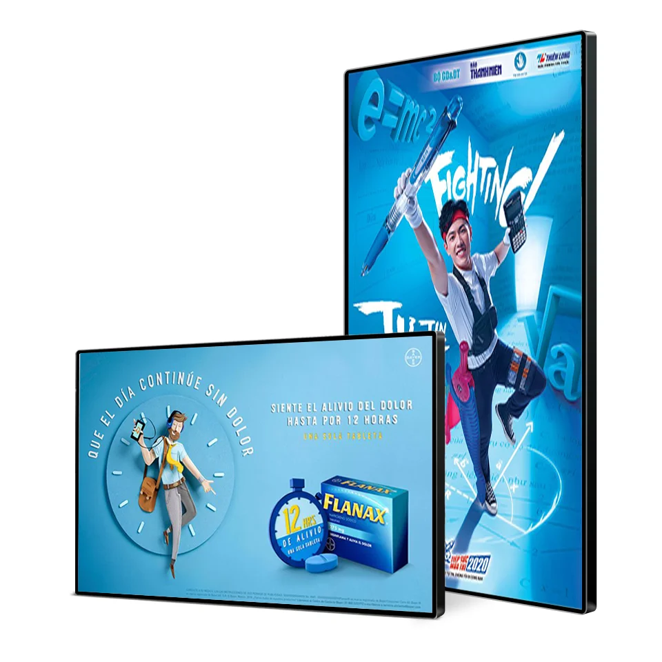 42 Inch Wall Mounted LCD Digital Signage Indoor Android Advertising Screen Digital Menu Board for Restaurant Fast Food