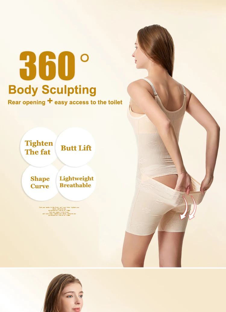 Wholesale Women Tummy Body Bodysuit Booty Seamless Shaper Full Body Waist Trainer Shapewear Bodysuit supplier