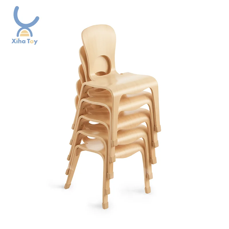 Xiha Wood Montessori Kids Study Table Desk And Chair Children