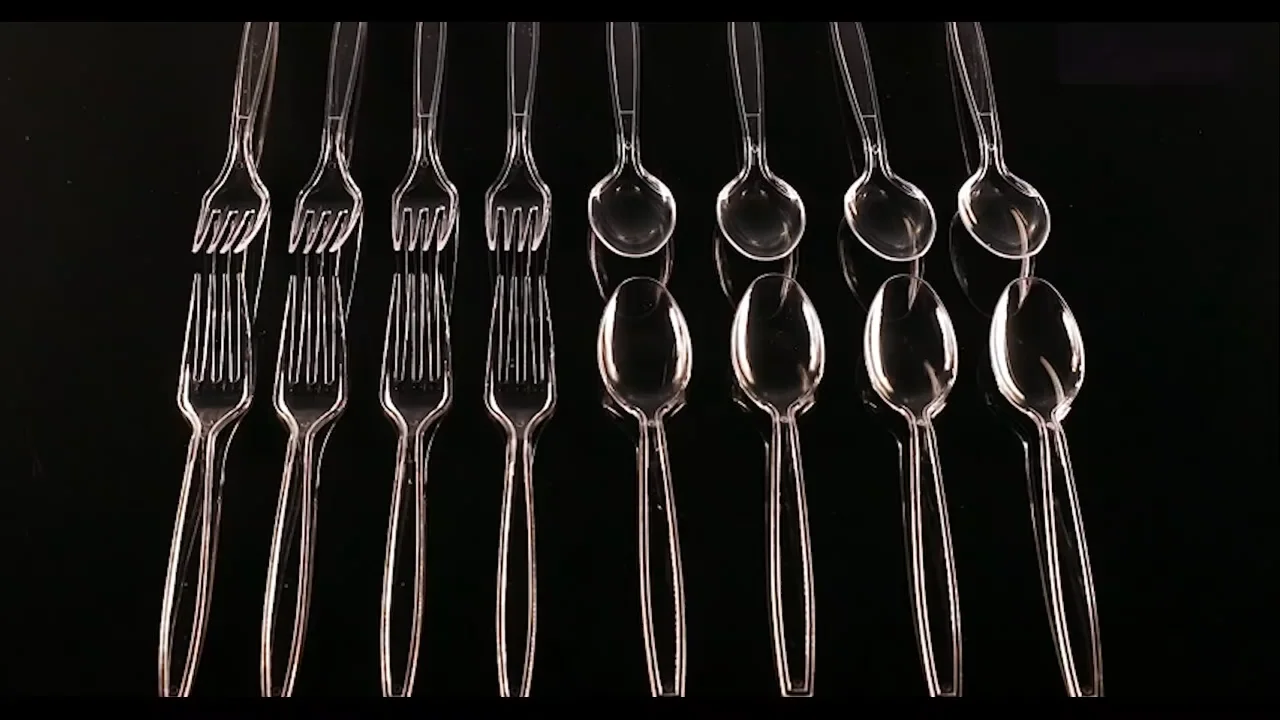 Clear Plastic Forks Heavyweight Disposable Forks 6.7inch Heavy Duty