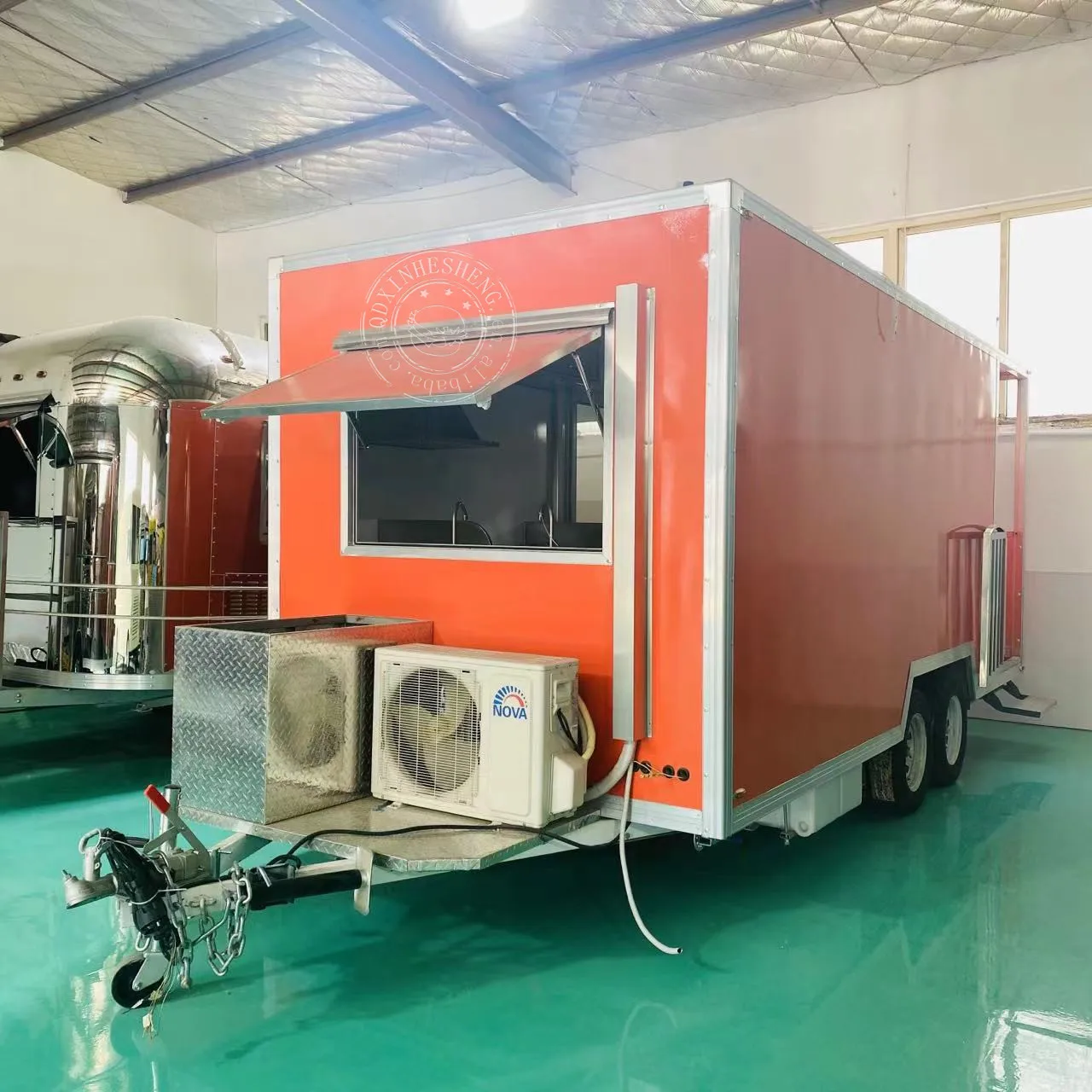 Multifunctional Deep Fryer Food Trailer Outdoor Vending Food Trailer