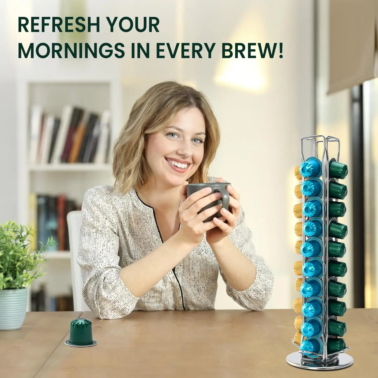 Colorful Tea Capsules Coffee Tea Pods Eco-Friendly Aluminium Foil Compatible Matcha Capsules