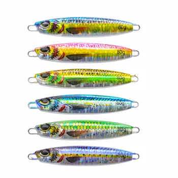 Summer 3D Printed Metal SlowJig Bait 40g 60g 80g Artificial Jigging Lure for Sea River Lake Fishing – Metal Jig – view 3