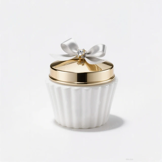 Elegant Bukhoor Jar 50g with Gold Lid Cosmetic Container Saffron Bottle High Quality Spices Jar Accept Customized