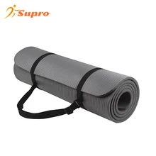 Supro High Quality eco friendly Rubber Foam thick gym Exercise Yoga Mat / NBR Yoga Mat