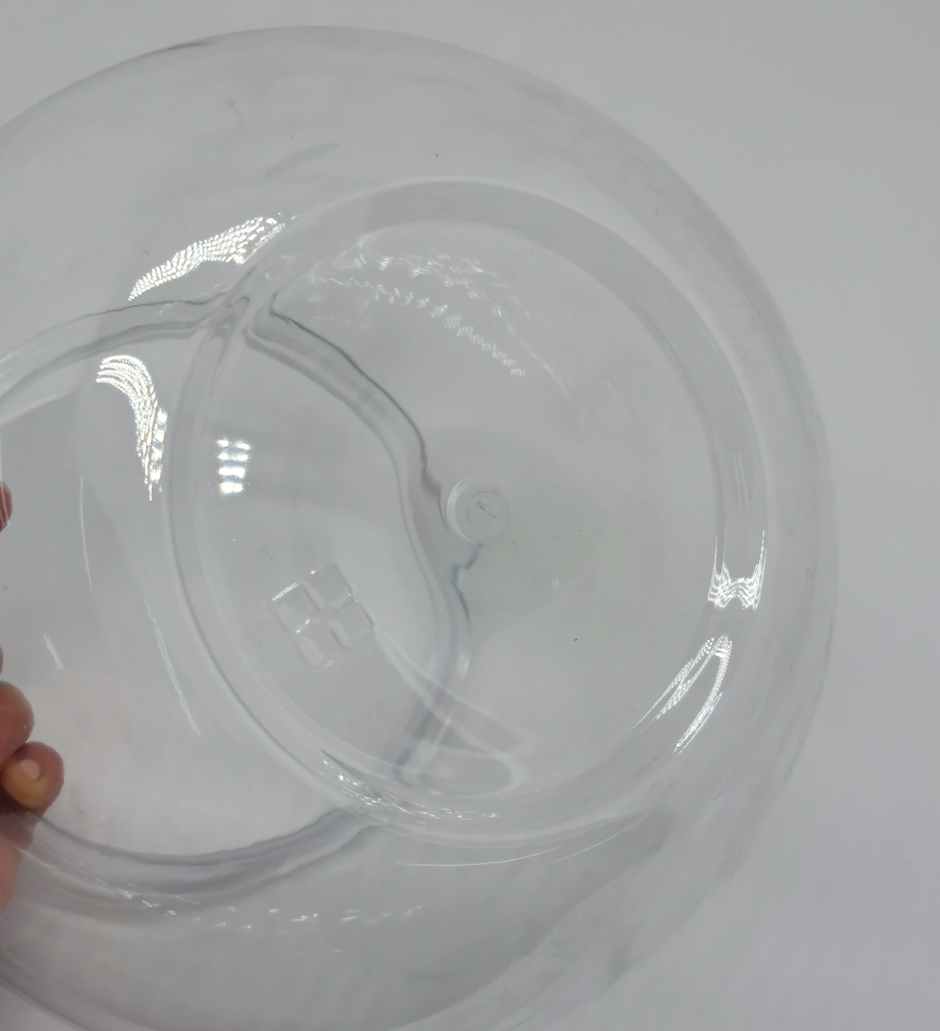 Wholesale Desktop USB 4L 12L Transparent Clear Round Small Cheap Plastic Fish Tank With Filter