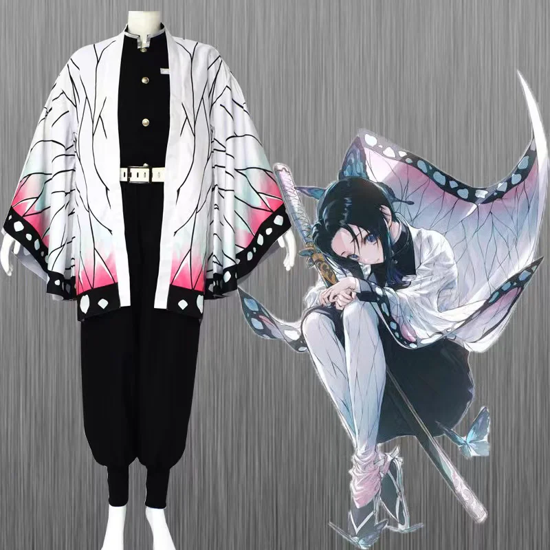 Costume Cosplay Demon Slayer - Set Completo Nezuko/Zenitsu/Tanjiro/Shinobu/Giyuu Per Halloween - Foto 4