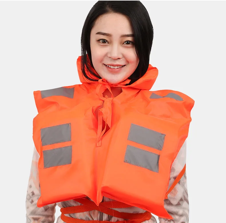 专业救生皮划艇皮带泡沫漂浮背心泡沫救生衣带哨子出售