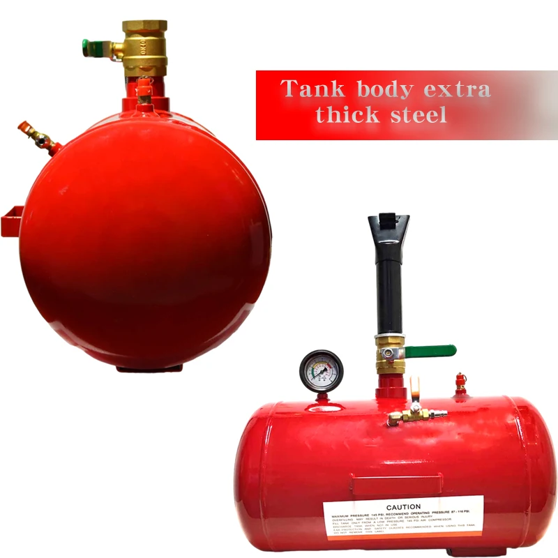 Портативный воздушный насос 10 галлонов, бустер для шин грузовиков с быстрым клапаном, воздушный компрессор