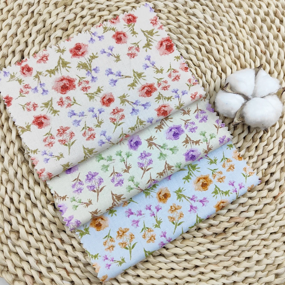Hot Sale 44'' Small Flower Sewing Fabrics No Moq Fabrics For Quilting
