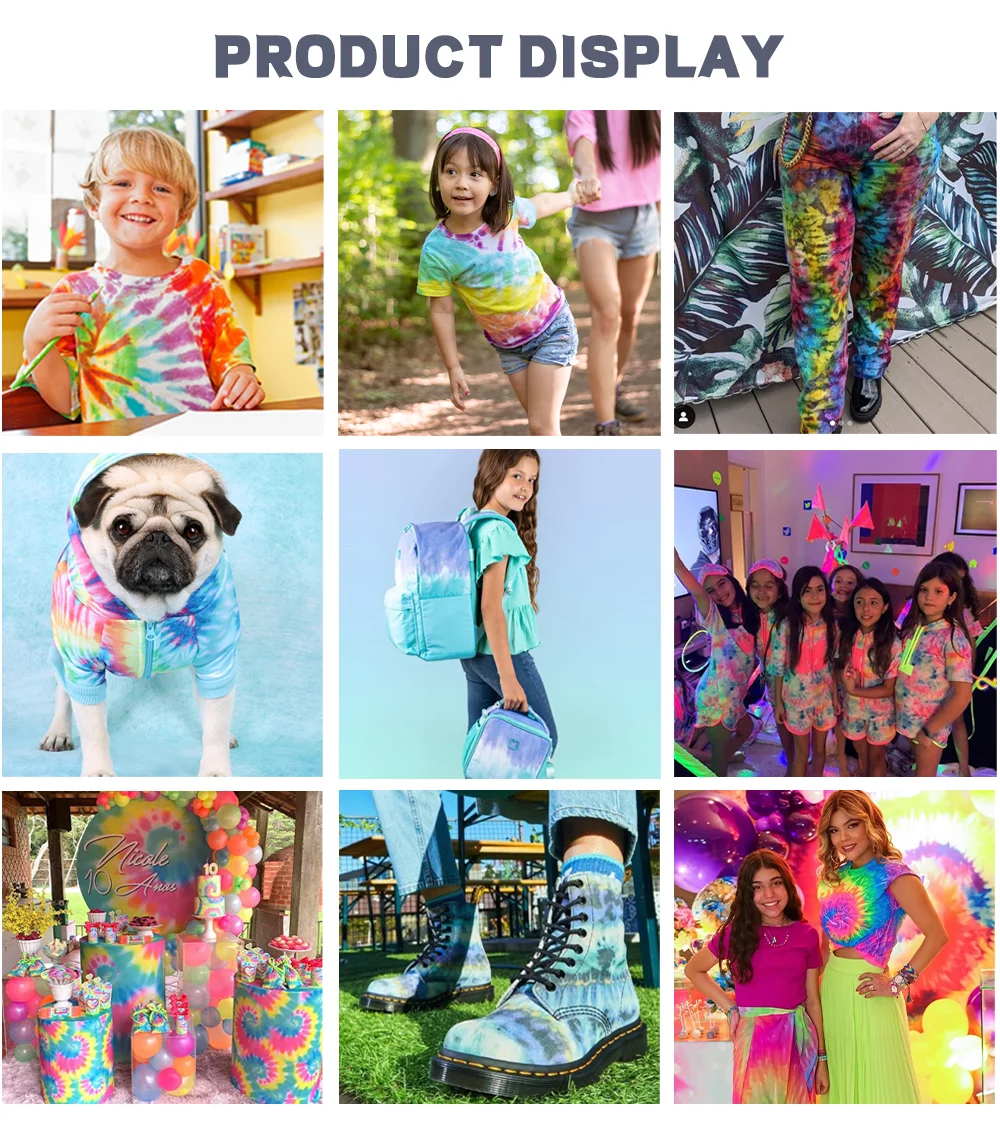 Индивидуальные 5 видов цветов нетоксичные оптовая торговля галстука КРАСИТЕЛЬ DIY kit Набор для рисования