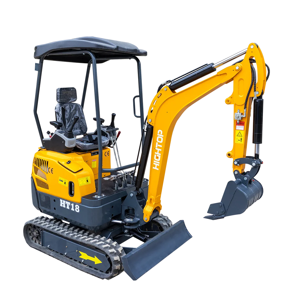 2026 Нови мини екскаватор Цролер Диггер Аграрски башти дом Мали екскаватори Хаитоп ХТ18