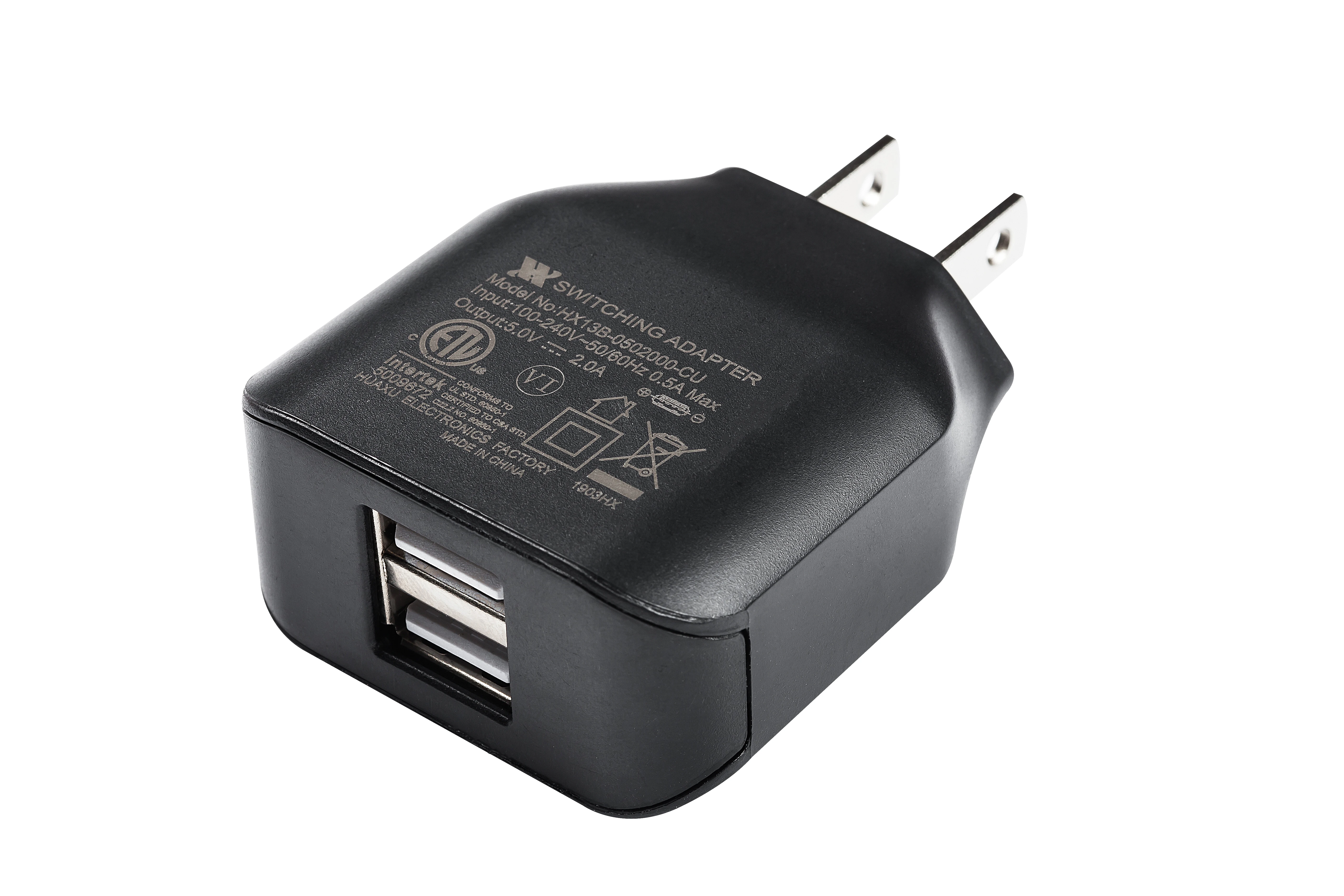 
Производитель dongguan Hua Xu, настенный usb-разъем 5 в 2 А, зарядное устройство для телефона 