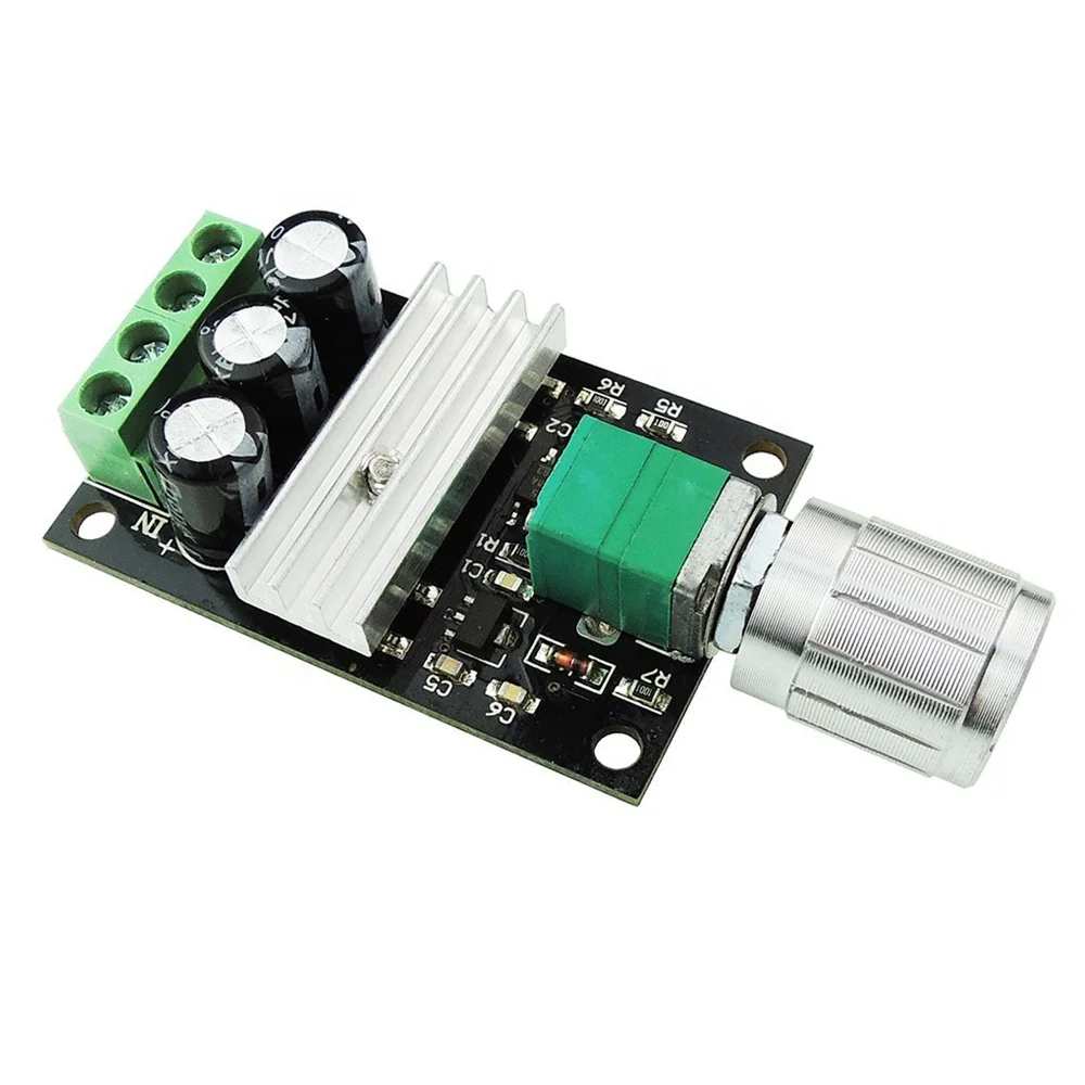 6V 12V 24V Brushed Motor Speed Controller Adjustable Voltage Regulator Switch 