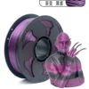 Soie Dégradée - Arc-en-ciel 4 Noir Mystique Violet