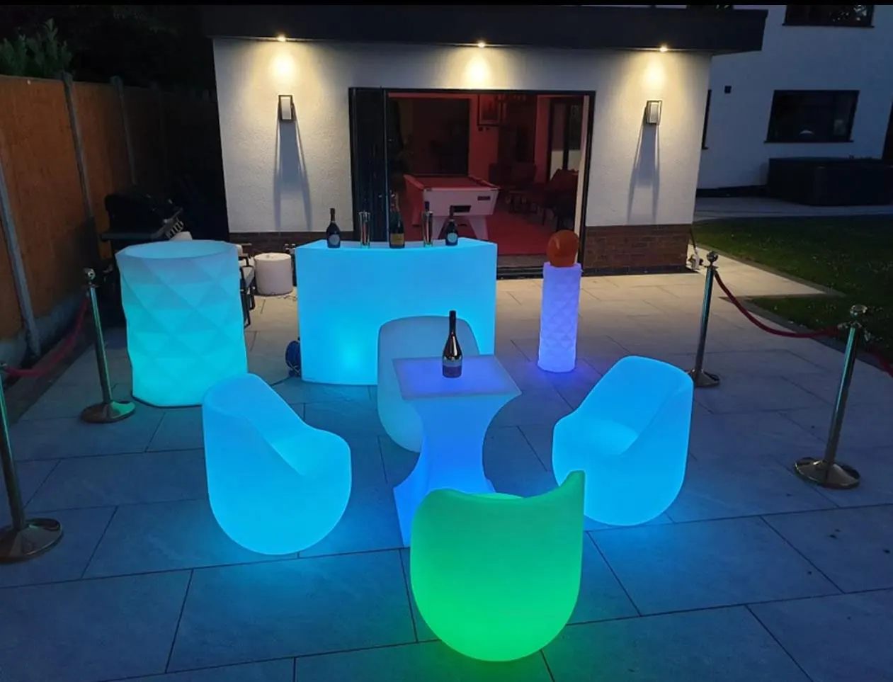 Wholesale Led High Bar Tables Cordless Led Light Up Party Furniture Party Tables With Light