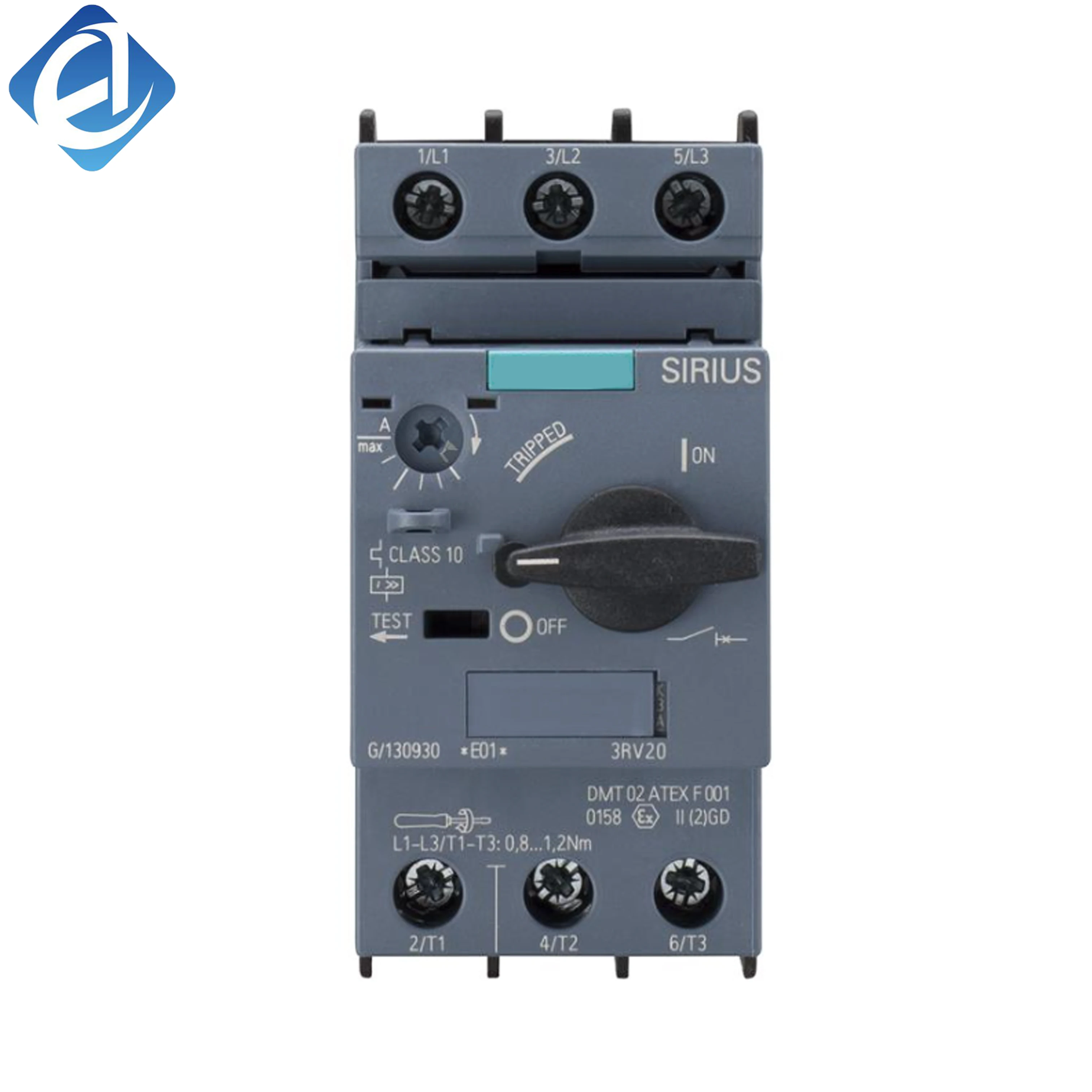 New Original 3RV2021-4AA10 motor circuit breaker. Provides overload, short-circuit and phase-loss protection, reliable breaking performance, compact wiring, suitable for motor starting control