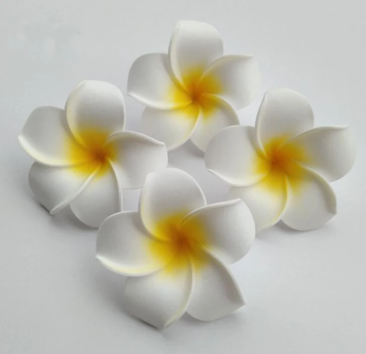 Fashion Foam Artificial Plumeria Rubra Flower Heads Frangipani Wedding