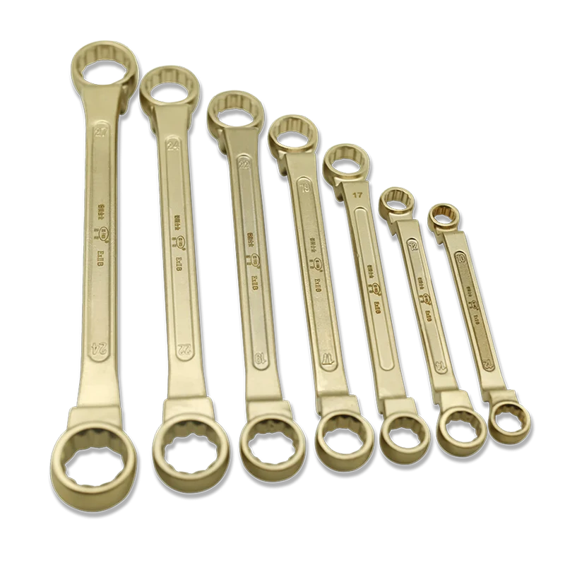 AL-CU Non-sparking No Spark Safety Tools Double Box Offset Wrench 5.5*7-6*7 mm Explosive Hazardous Area Professional Tools