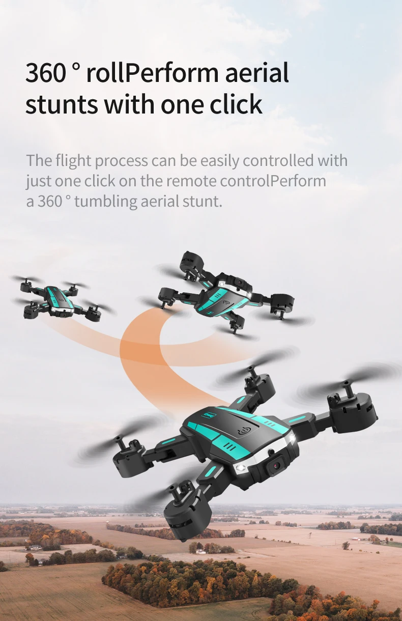 T6 2.4g Obstacle Avoidance Drone Remote Control 4k Hd Aerial ...