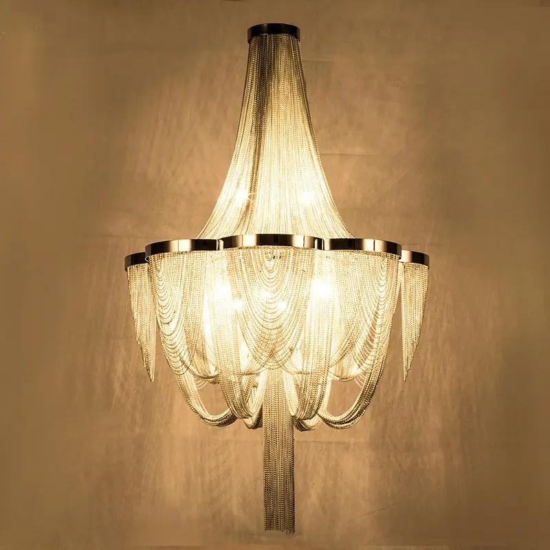 Atlantis alumiun project chain chandelier lighting decorative