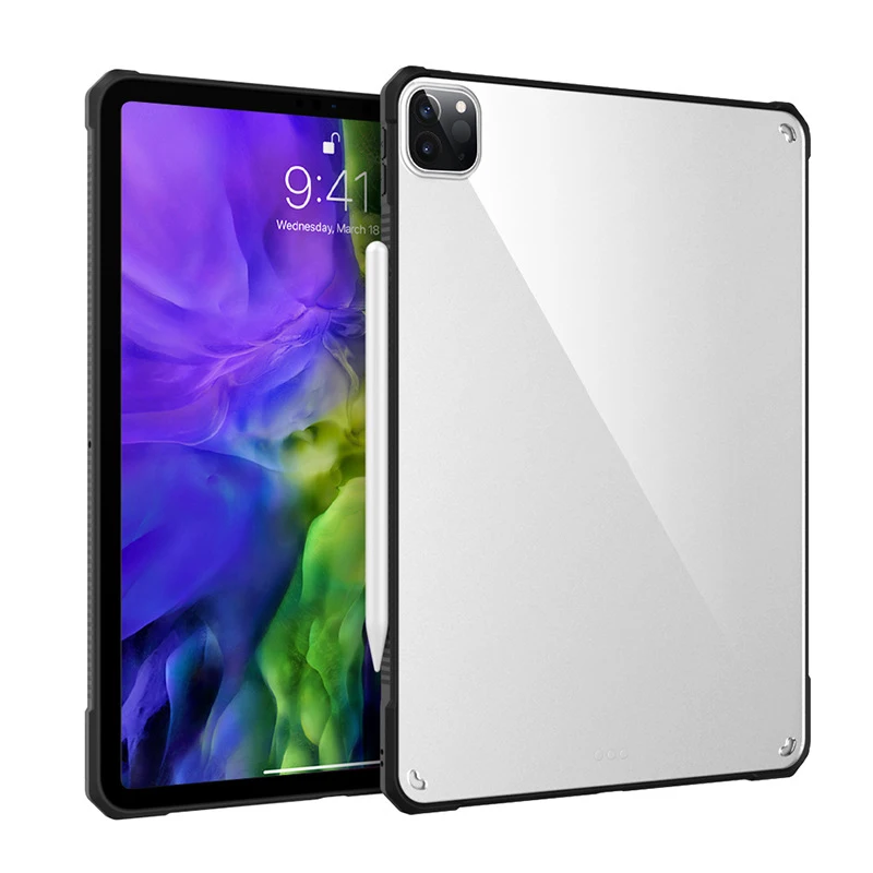 Funda antichoque cristalina para iPad Air 4/5, diseño ultradelgado con disipación térmica avanzada y protección multidireccional