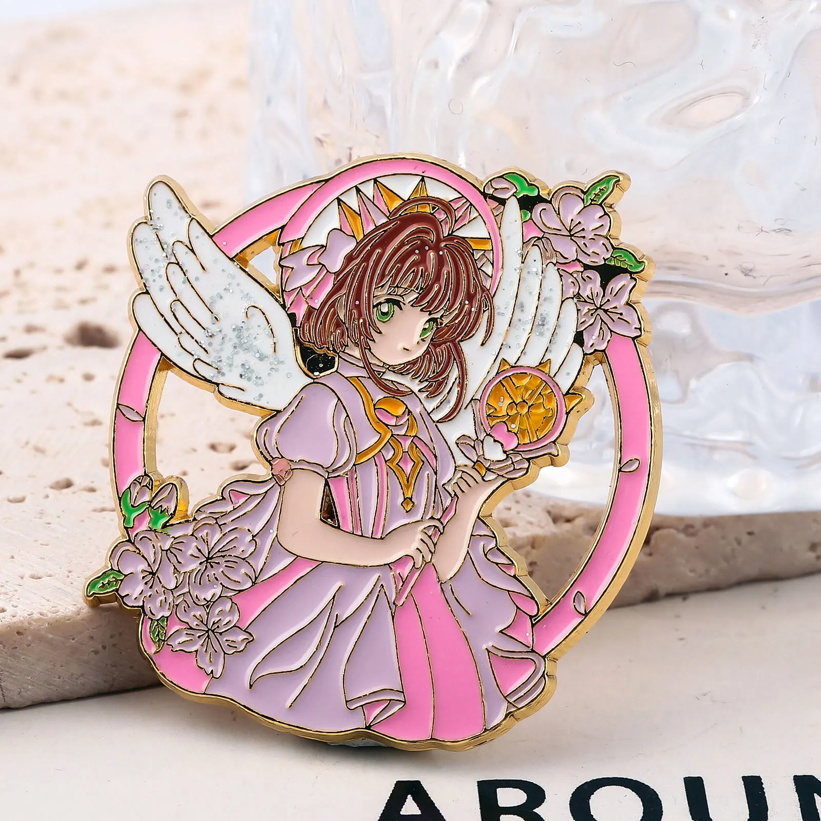 Anime Card Captor Cartoon Cute KINOMOTO SAKURA Enamel Pins for  display picture 1