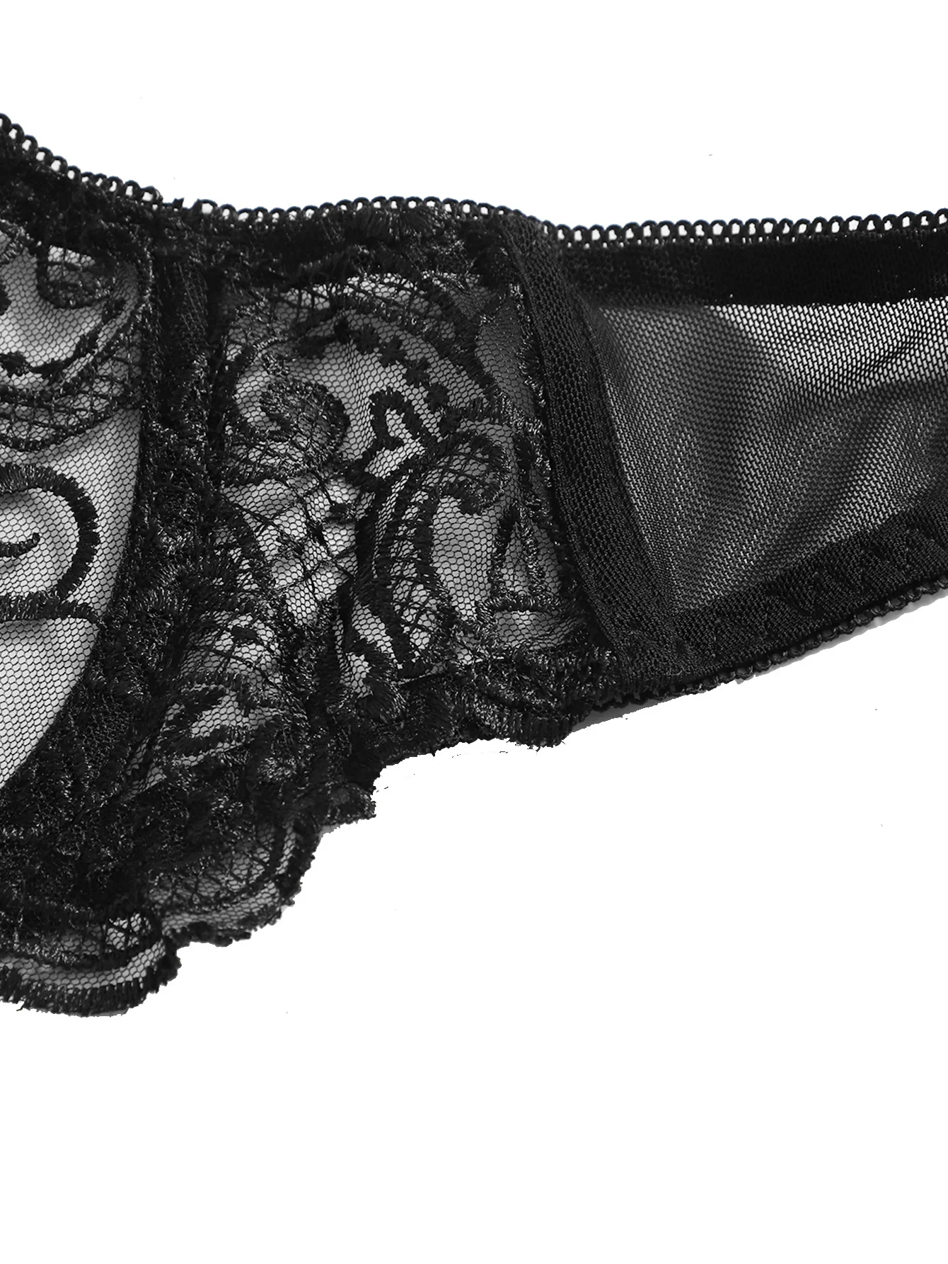 Factory Direct Sales Europe And America Sexy Lingerie Mesh Embroidery Perspective Passion 5685