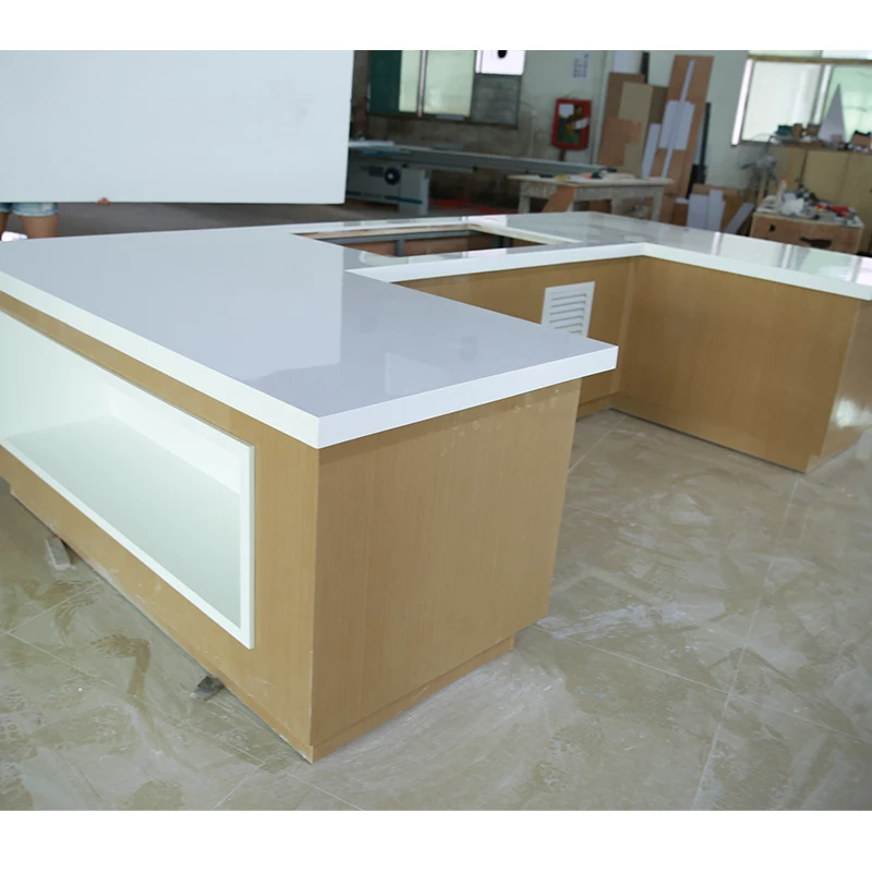 Corian Solid Surface Wood Material Commercial Hotel Salad Buffet Restaurant Food Counter
