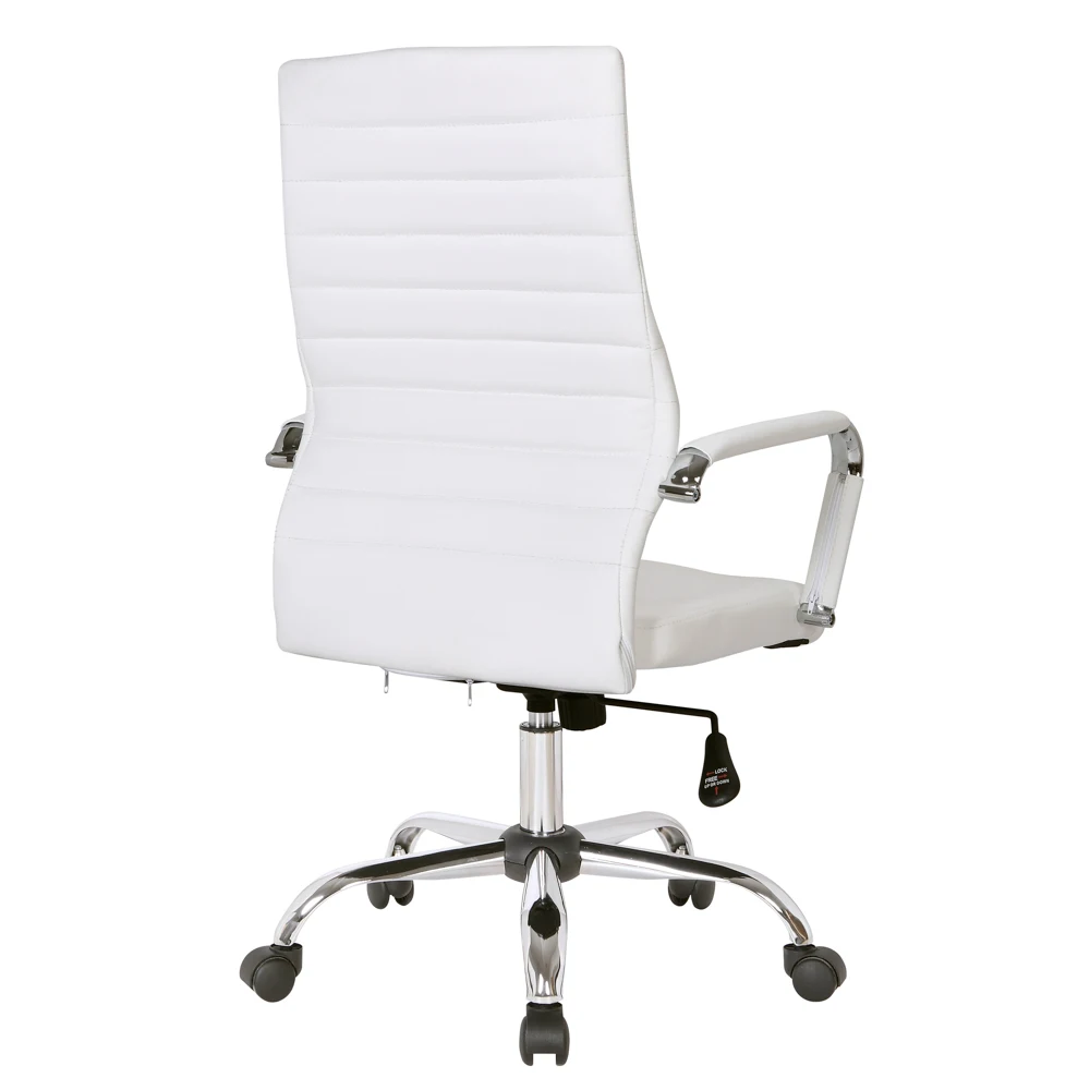 Managerial White Manager Office Chair Executive High Back Ergonomic ...