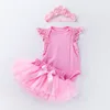 Pink three-piece set