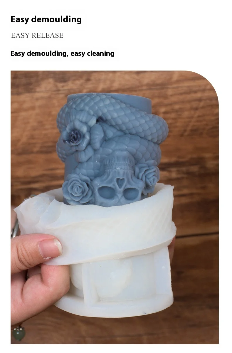 New Design Creative Silicone Abrasives Gypsum Ornaments Stereo Animal Aromatherapy Candle Mold DIY  Squirrel Food Moulds