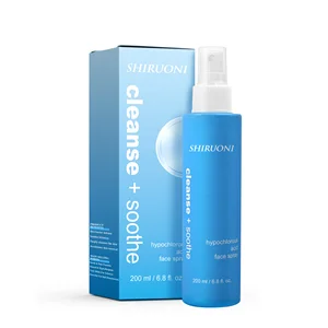 OEM ODM Organic Vegan Hypochlorous Acid SOS Spray Daily Facial Mist for Skin Calming Soothing Lightening Anti-Wrinkle Glow