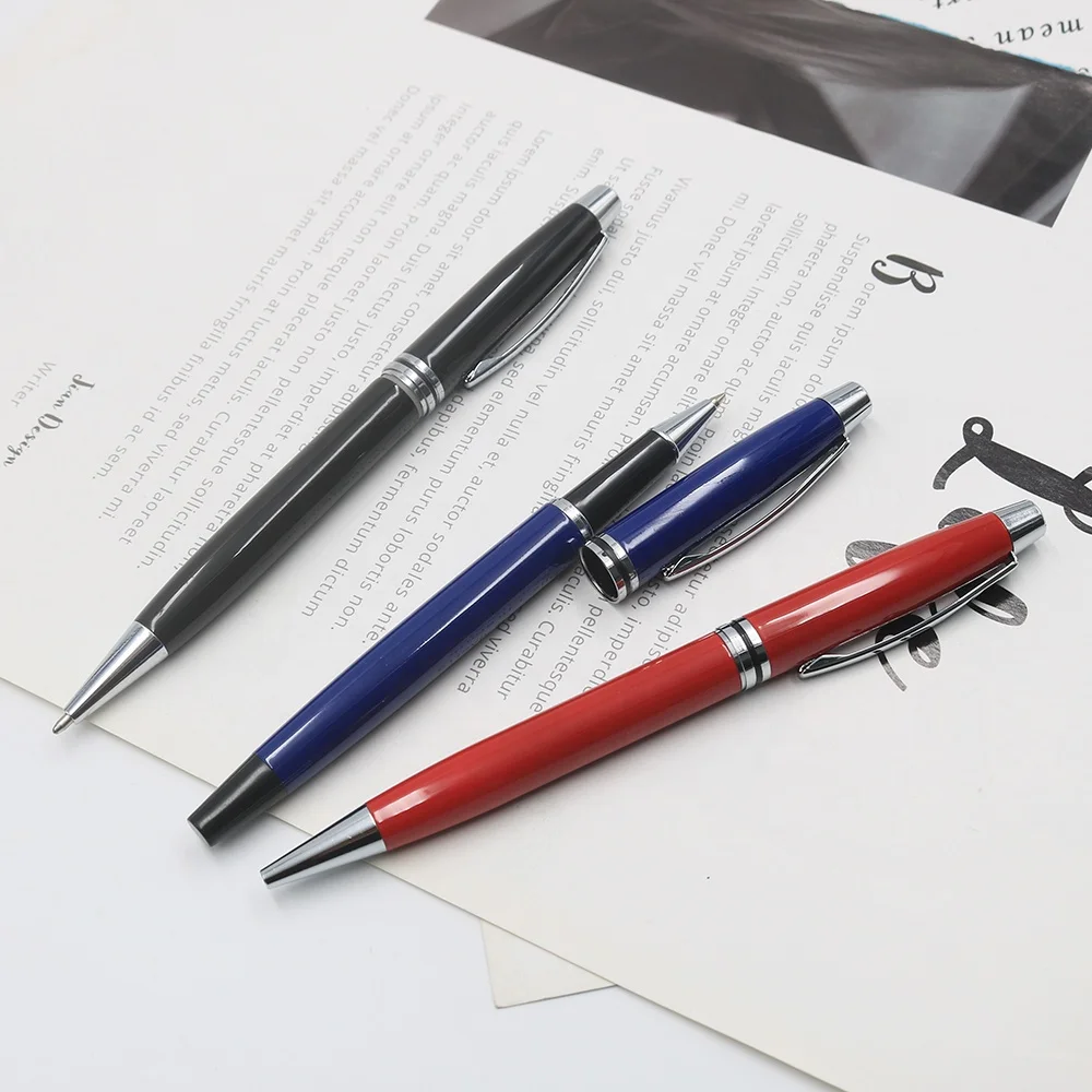 Custom Printed Logo Engraved Creative Metal Stainless Steel Gift Pen Twist Metal Gift Pen