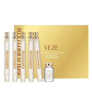 OEM VENZEN Skin Care Golden Protein Peptide Essence Improve Rough Skin Collagen Whitening Face Serum