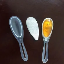 7ml 10ml Can Seal PP Transparent Flatware Filling  Aluminium Foil Lid Plastic Sweet Honey Spoon Foil filling