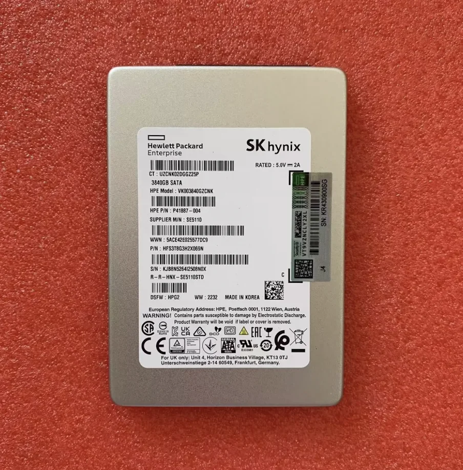 For P41887-004 VK003840GZNK SSD 3.84T SATA SSD - Reliable Storage