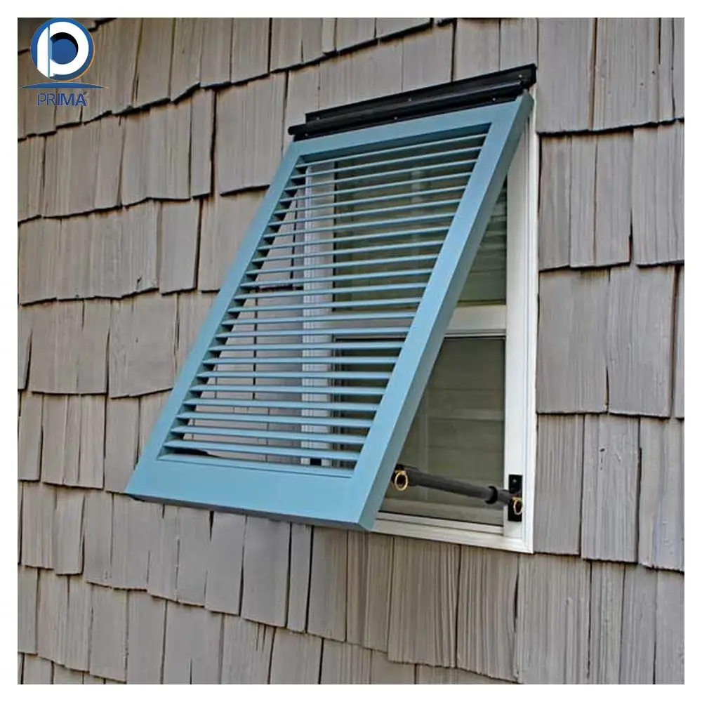 Prima Modern Design Louvers Powder Coating Modern Aluminum Alloy Bahama Shutters