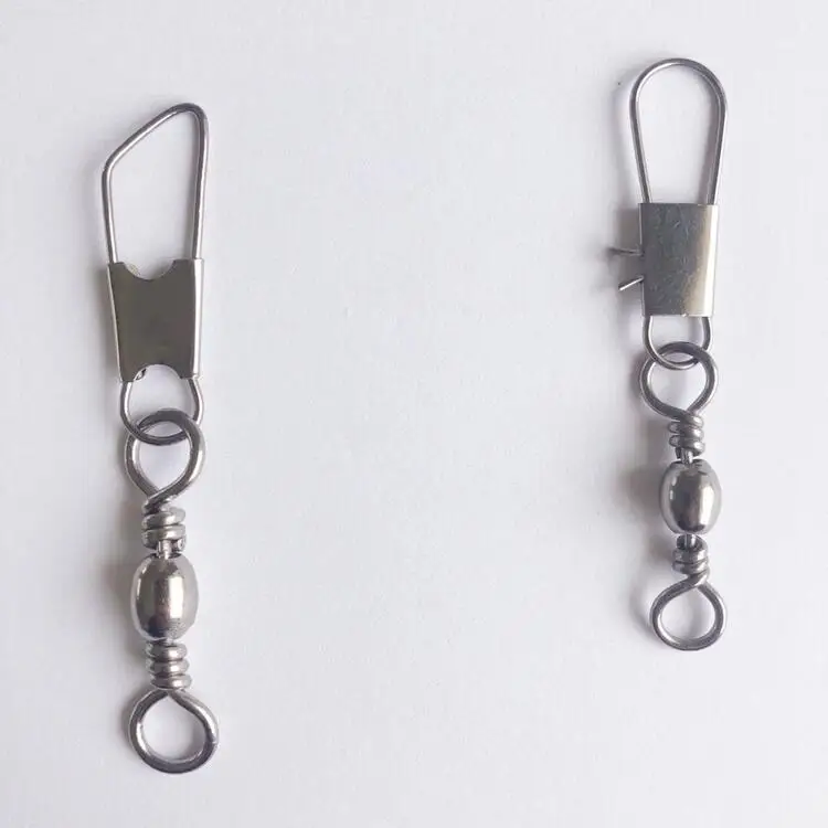 Rotating Clip Long Line Fly Swivel Snap Fishing Connector Wire Tackle Accessories Rolling Lock Hooked Heavy Duty Set Size Chart