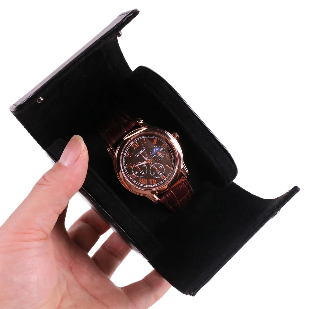Rouleau de montre en cuir PU simple JBW1013W Rouleau de montre en cuir PU simple JBW1013W
