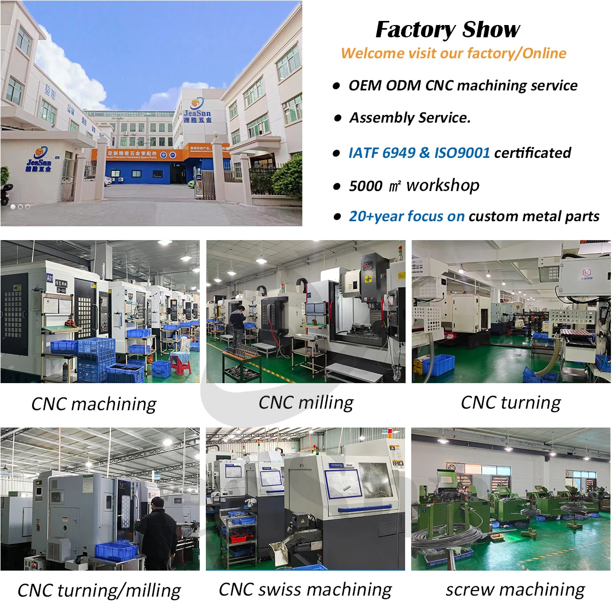 JeaSnn Custom Made Aluminium Precision Machined Parts Large Milling Metal Anodizing Alloy Aluminum Turning CNC Machining Parts