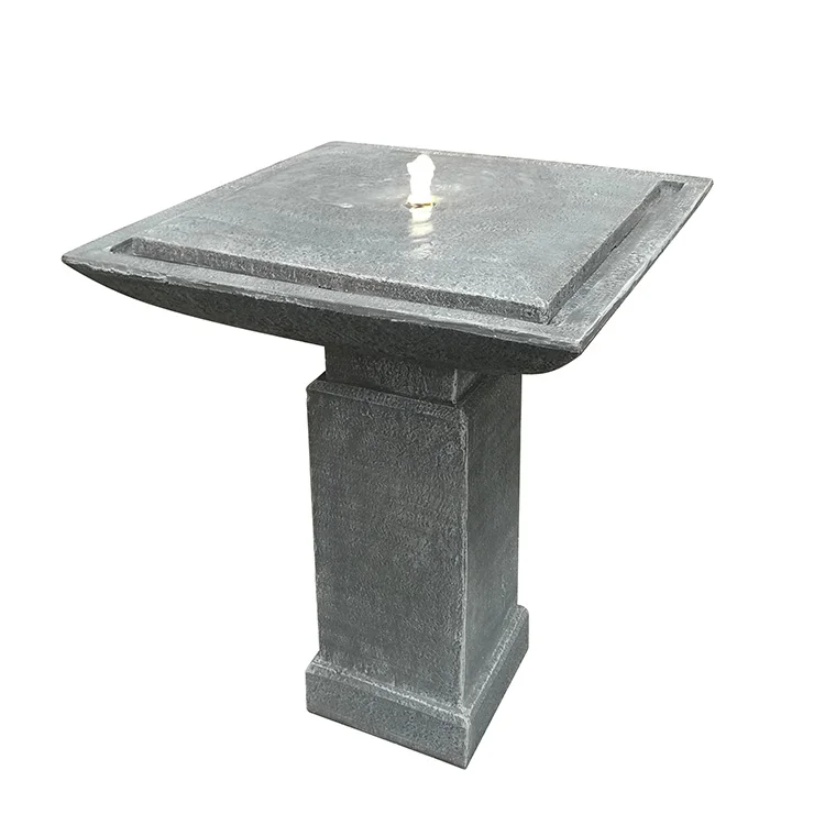 Schist Rock Water Feature Garden LED Fountain Cascading Fall Waterfall Outdoor