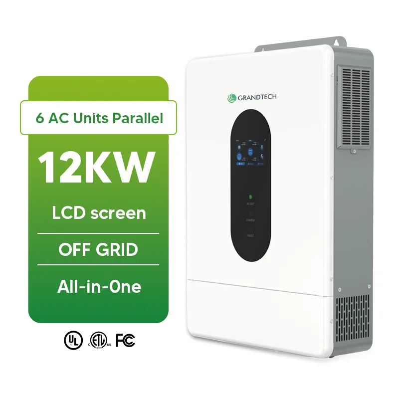 6 kW, 12 kW, 10 kW, 6 egység párhuzamos inverter, hibrid inverter, 48 V-os lítiumakkumulátoros napelemes energiatároló rendszerhez, kétfázisú inverter, 120 V / 240 V