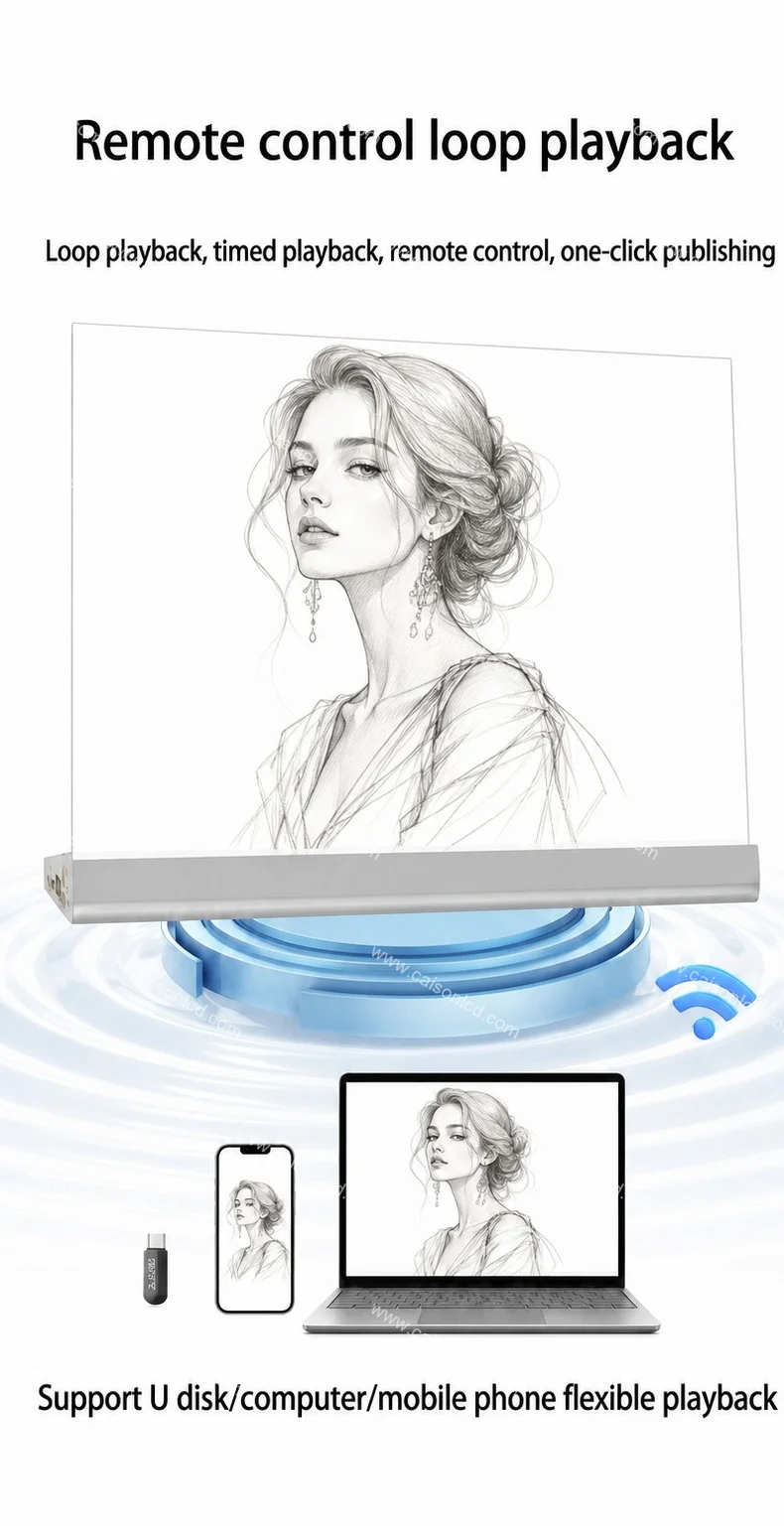 product 55 inch transparent oled screen 4k hd touch ultra thin transparent oled digital signage and display-6